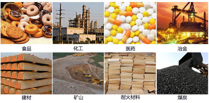 DH-800绿巨人成人网站适用的行业：食品，化工，医药，冶金，建材，矿山，耐火材料，煤炭。