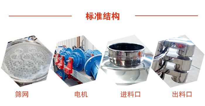 标准筛，筛网，电机，进料口，出料口