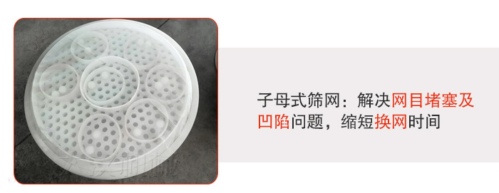 塑料防腐蚀绿巨人成人网站采用子母扣式网架可安装弹跳球进行清网，解决筛网堵塞问题。
